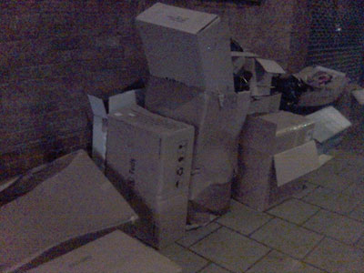 boxes London, October 2006